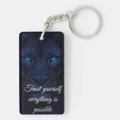 Motivational Quote Keyring | Positive Gift for Fri Schlüsselanhänger (Rückseite)