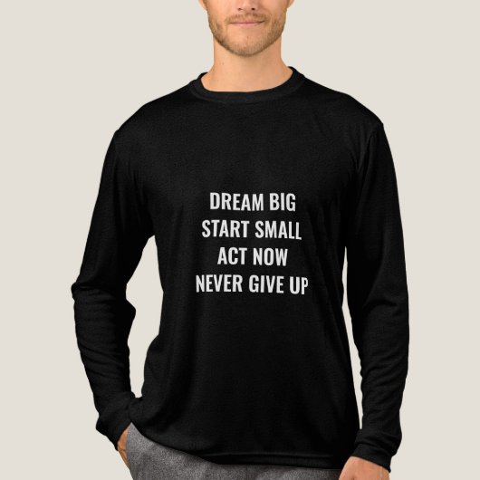 Motivational Quote Long Sleeve Shirt – Unisex Tri- (Vorderseite)