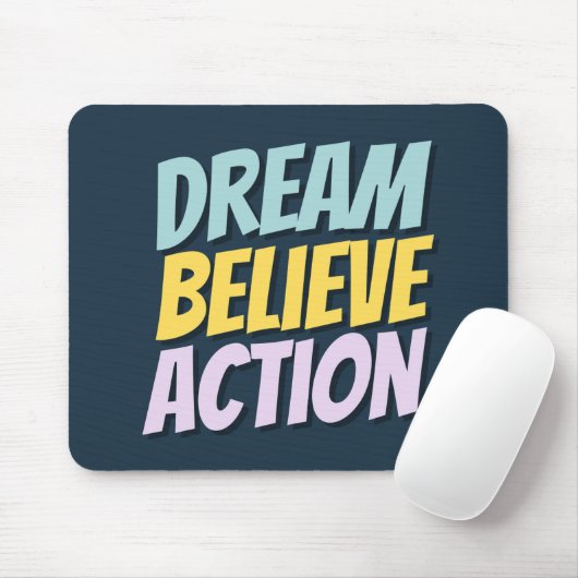 Motivational Quote Mousepad  (Mit Mouse)