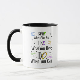 Motivational Quote Mug – Inspirational Coffee Cup Tasse