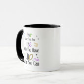 Motivational Quote Mug – Inspirational Coffee Cup Tasse (Vorderseite Links)