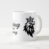  Motivational Quote Mug with Eagle Jumbo-Tasse (Vorderseite Rechts)
