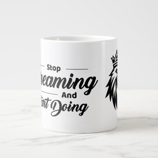  Motivational Quote Mug with Eagle Jumbo-Tasse (Vorderseite)