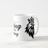 Motivational Quote Mug with Eagle Kaffeetasse (VorderseiteRechts)