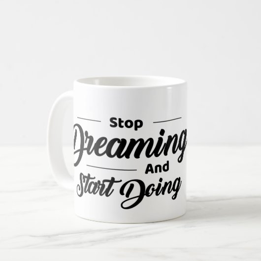 Motivational Quote Mug with Eagle Kaffeetasse (Vorderseite Links)
