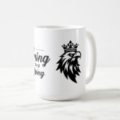  Motivational Quote Mug with Eagle Kaffeetasse (VorderseiteRechts)