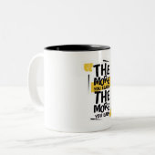 Motivational Quote Mug Zweifarbige Tasse (Vorderseite Links)