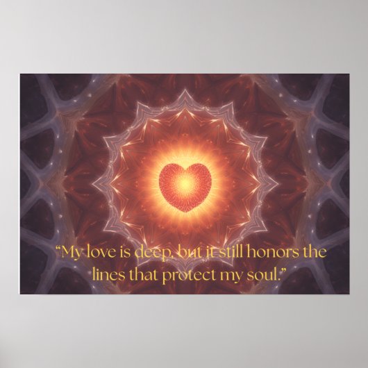 Motivational Quote on Love Poster (Vorne)