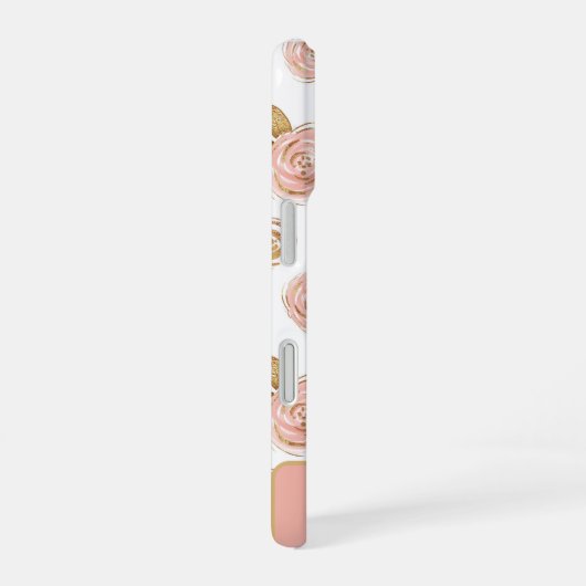 Motivational Quote Pink Floral Phone Case iPhone 16 Hülle (Rechte Seite)