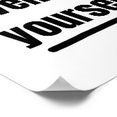 Motivational quote poster  (Ecke)