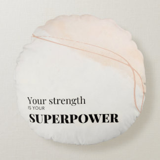 Motivational Quote round Pillow Rundes Kissen