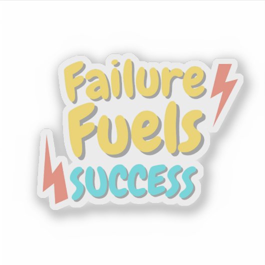 Motivational Quote Sticker (Vorderseite)