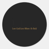 Motivational Quote This Is The Turning Int Runder Aufkleber (Vorderseite)