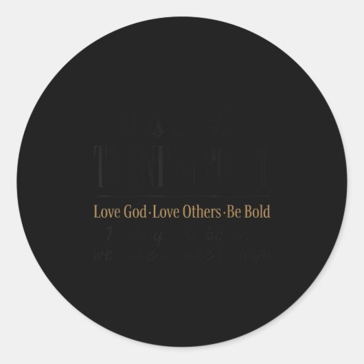 Motivational Quote This Is The Turning Int Runder Aufkleber (Vorderseite)