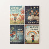 Motivational Quotes for Children's Rooms & Classro Puzzle (Vertikal)