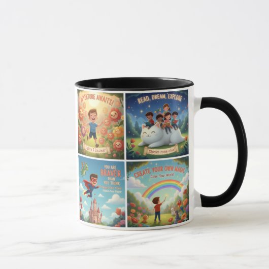 Motivational Quotes for Children's Rooms & Classro Tasse (Rechts)