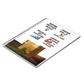 "Motivational Quotes Notebook – Dream Big, Hustle  Notizblock (Linke Seite)