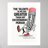 Motivational Quotes Poster. Poster (Vorne)