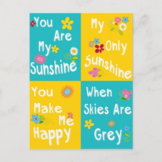 Motivational Sätze der Typography - Collage Postkarte (Vorderseite)