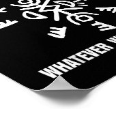 Motivational Saying Apparel  Poster (Ecke)