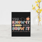 Motivational State Testing Test Day You Know It No Karte (Gelbe Blume)