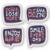 Motivational sticker set (Vorderseite)