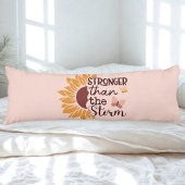 Motivational Sunflower Body Pillow Seitenschläferkissen