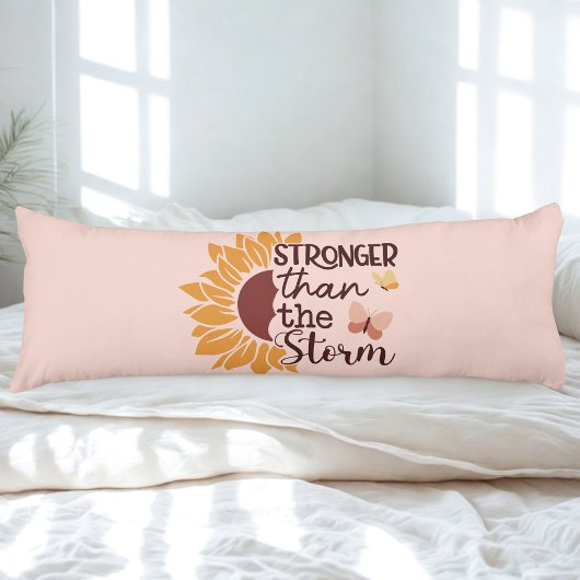 Motivational Sunflower Body Pillow Seitenschläferkissen
