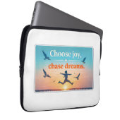 Motivational Sunset Quote Art Laptopschutzhülle (Vorne Rechts)