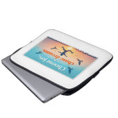 Motivational Sunset Quote Art Laptopschutzhülle (Vorne Knopf)