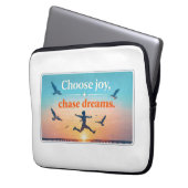 Motivational Sunset Quote Art Laptopschutzhülle (Vorderseite Links)