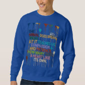 Motivational Sweatshirt – Bold Words for a Brave S (Vorderseite)