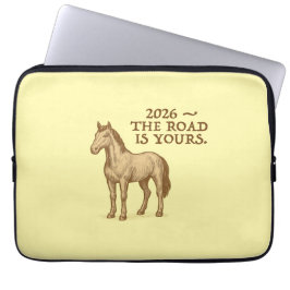 Motivational text and horse laptopschutzhülle