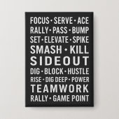 Motivational Volleyball  Button (Vorderseite)