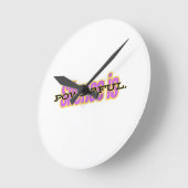 Motivational Wall Clock – Minimalist Inspirational Runde Wanduhr (Winkel)