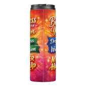 Motivational Water Bottle with Positive Quotes Thermosbecher (Rückseite)