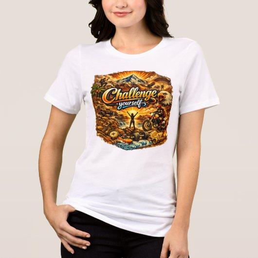 Motivational Women White Tshirt (Vorderseite)