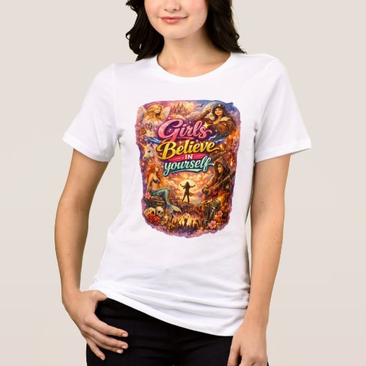 Motivational Women White Tshirt (Vorderseite)