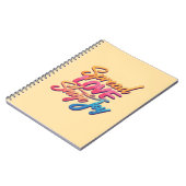 Motivational words "Spread Love, Share Joy" Notizblock (Linke Seite)