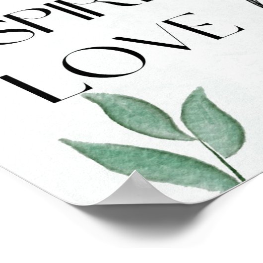 Motivational Zen Affirmation Wall Art Poster (Ecke)