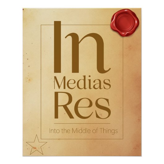 Motivationale Aktion Quote - Latin Poster Art (Vorderseite)