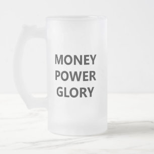 Motivationaler Minimalist  Mattglas Bierglas