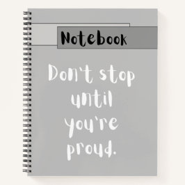 Motivationaler minimalistischer druckbarer Spiralb Notizblock