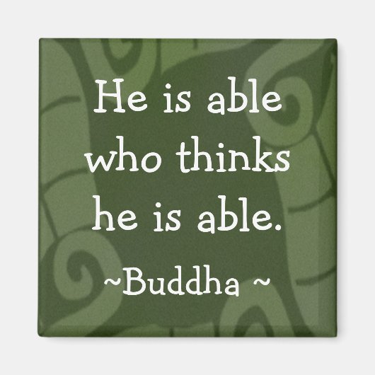Motivationales Buddha-Zitate-Magnet-1 Magnet (Vorne)