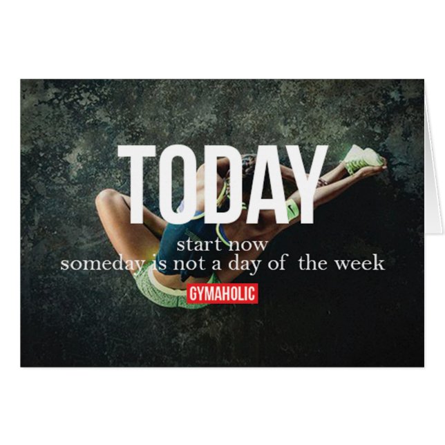 Motivationales Fitness Gym (Vorderseite (Horizontal))