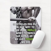 Motivationales Fitness Gym Mousepad (Mit Mouse)