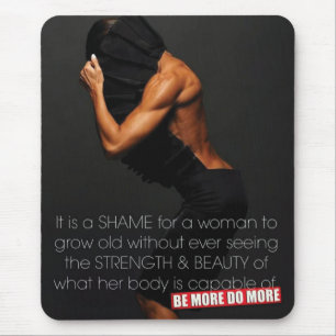 Motivationales Fitness Gym Mousepad