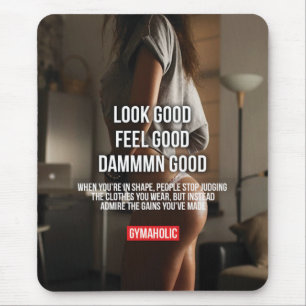 Motivationales Fitness Gym Mousepad