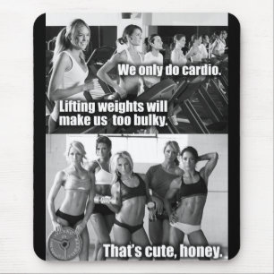 Motivationales Fitness Gym Mousepad