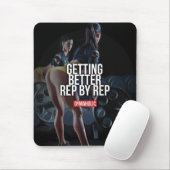 Motivationales Fitness Gym Mousepad (Mit Mouse)